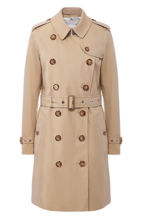 Женский хлопковый тренч kenington BURBERRY бежевого цвета по цене 229000 руб., арт. 8028800 | Фото 1 Женский хлопковый тренч kenington BURBERRY бежевого цвета, арт. 8028800 | Фото 1