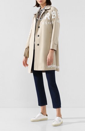 Женский хлопковый плащ antonia BURBERRY бежевого цвета по цене 165000 руб., арт. 8029925 | Фото 2 Женский хлопковый плащ antonia BURBERRY бежевого цвета, арт. 8029925 | Фото 2