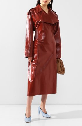 Женский кожаный тренч BOTTEGA VENETA красного цвета по цене 599500 руб., арт. 616546/VKLC0 | Фото 2 Женский кожаный тренч BOTTEGA VENETA красного цвета, арт. 616546/VKLC0 | Фото 2