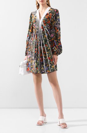 Женское шелковое платье STELLA MCCARTNEY разноцветного цвета по цене 153000 руб., арт. 600807/S0A53 | Фото 2 Женское шелковое платье STELLA MCCARTNEY разноцветного цвета, арт. 600807/S0A53 | Фото 2