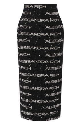 Женская юбка ALESSANDRA RICH черно-белого цвета по цене 53150 руб., арт. FAB1817-F2788 | Фото 1 Женская юбка ALESSANDRA RICH черно-белого цвета, арт. FAB1817-F2788 | Фото 1