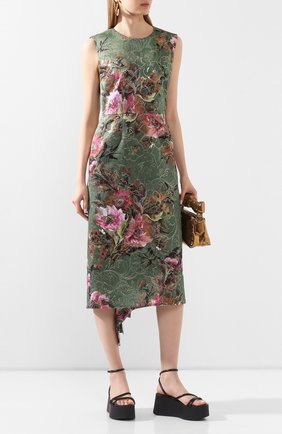 Женское платье COMME DES GARCONS зеленого цвета по цене 116500 руб., арт. GE-0027-051 | Фото 2 Женское платье COMME DES GARCONS зеленого цвета, арт. GE-0027-051 | Фото 2