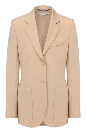 Женский шерстяной жакет STELLA MCCARTNEY бежевого цвета по цене 106000 руб., арт. 601103/S0A41 | Фото 1 Женский шерстяной жакет STELLA MCCARTNEY бежевого цвета, арт. 601103/S0A41 | Фото 1