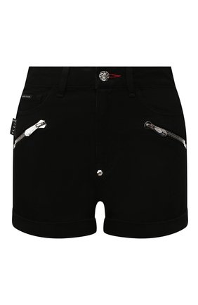 Женские джинсовые шорты PHILIPP PLEIN черного цвета по цене 63420 руб., арт. P20C WDT1359 PDE004N | Фото 1 Женские джинсовые шорты PHILIPP PLEIN черного цвета, арт. P20C WDT1359 PDE004N | Фото 1