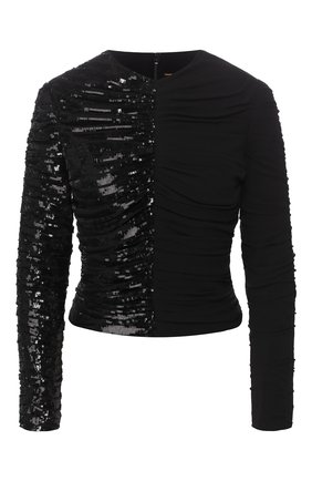 Женская шелковая блузка SAINT LAURENT черного цвета по цене 324500 руб., арт. 611556/Y059R | Фото 1 Женская шелковая блузка SAINT LAURENT черного цвета, арт. 611556/Y059R | Фото 1