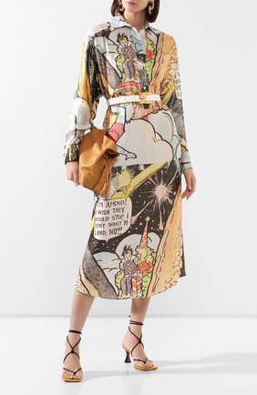 Женское платье из шелка и шерсти LANVIN разноцветного цвета по цене 194000 руб., арт. RW-DR372I-4490-E20 | Фото 2 Женское платье из шелка и шерсти LANVIN разноцветного цвета, арт. RW-DR372I-4490-E20 | Фото 2