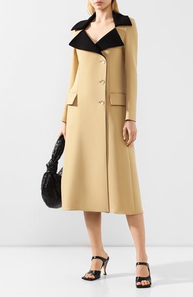 Женское шерстяное пальто PROENZA SCHOULER бежевого цвета по цене 194000 руб., арт. R2021010-AW085 | Фото 2 Женское шерстяное пальто PROENZA SCHOULER бежевого цвета, арт. R2021010-AW085 | Фото 2