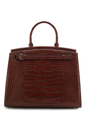Женская сумка rl 50 из кожи аллигатора RALPH LAUREN коричневого цвета по цене 2660000 руб., арт. 415814808/AMIS | Фото 1 Женская сумка rl 50 из кожи аллигатора RALPH LAUREN коричневого цвета, арт. 415814808/AMIS | Фото 1