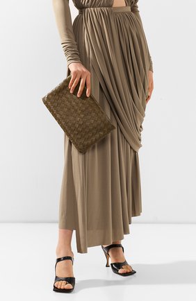 Женские кожаный футляр для документов BOTTEGA VENETA хаки цвета по цене 66750 руб., арт. 608232/VCPP2 | Фото 2 Женские кожаный футляр для документов BOTTEGA VENETA хаки цвета, арт. 608232/VCPP2 | Фото 2