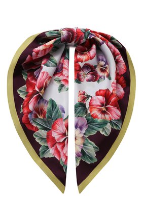 Женский шелковый платок DOLCE & GABBANA разноцветного цвета по цене 26100 руб., арт. FN090R/GDS57 | Фото 1 Женский шелковый платок DOLCE & GABBANA разноцветного цвета, арт. FN090R/GDS57 | Фото 1