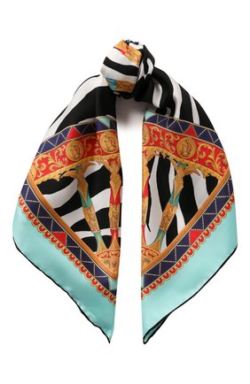 Женский шелковый платок DOLCE & GABBANA разноцветного цвета по цене 19950 руб., арт. FN092R/GDV54 | Фото 1 Женский шелковый платок DOLCE & GABBANA разноцветного цвета, арт. FN092R/GDV54 | Фото 1