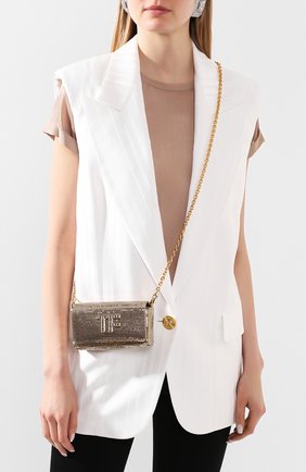 Женская сумка tf mini TOM FORD золотого цвета по цене 191000 руб., арт. L1282T-ISY001 | Фото 2 Женская сумка tf mini TOM FORD золотого цвета, арт. L1282T-ISY001 | Фото 2