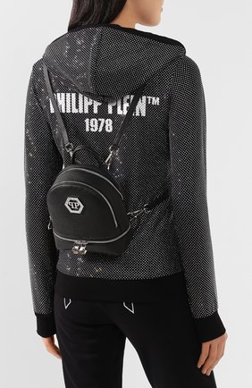 Женский рюкзак PHILIPP PLEIN черного цвета по цене 113250 руб., арт. P20A WBA1256 PLE006N | Фото 2 Женский рюкзак PHILIPP PLEIN черного цвета, арт. P20A WBA1256 PLE006N | Фото 2