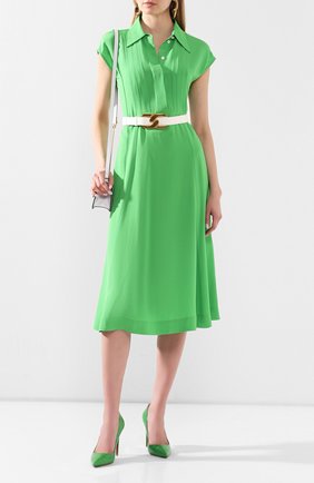 Женские кожаные туфли celia RALPH LAUREN зеленого цвета по цене 535000 руб., арт. 800771974/CNIL | Фото 2 Женские кожаные туфли celia RALPH LAUREN зеленого цвета, арт. 800771974/CNIL | Фото 2