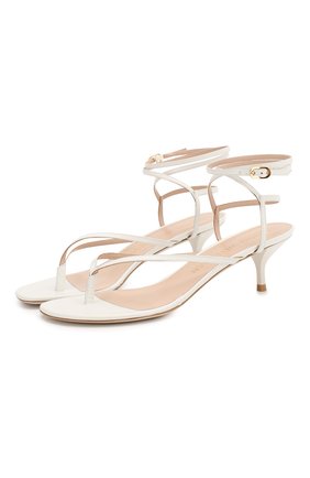 Женские кожаные босоножки STUART WEITZMAN белого цвета по цене 32250 руб., арт. S1462 | Фото 1 Женские кожаные босоножки STUART WEITZMAN белого цвета, арт. S1462 | Фото 1