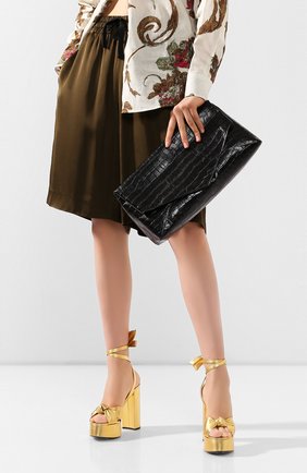 Женский клатч DRIES VAN NOTEN черного цвета по цене 83400 руб., арт. 201-11507-356 | Фото 2 Женский клатч DRIES VAN NOTEN черного цвета, арт. 201-11507-356 | Фото 2