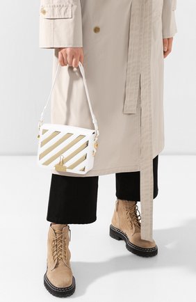 Женская сумка flap OFF-WHITE белого цвета по цене 89200 руб., арт. 0WNA011S20LEA0030176 | Фото 2 Женская сумка flap OFF-WHITE белого цвета, арт. 0WNA011S20LEA0030176 | Фото 2