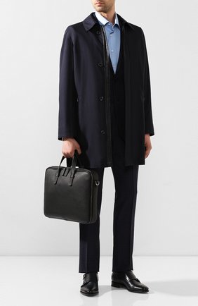 Мужской кожаный портфель GIORGIO ARMANI черного цвета по цене 148000 руб., арт. Y2P251/YDZ1J | Фото 2 Мужской кожаный портфель GIORGIO ARMANI черного цвета, арт. Y2P251/YDZ1J | Фото 2