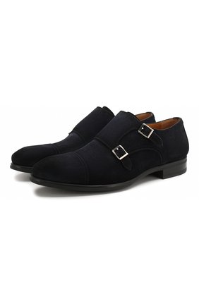 Мужские замшевые монки MAGNANNI темно-синего цвета по цене 20950 руб., арт. 21238/CR0STIDIFU | Фото 1 Мужские замшевые монки MAGNANNI темно-синего цвета, арт. 21238/CR0STIDIFU | Фото 1