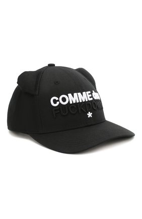 Мужской хлопковая бейсболка COMME DES FUCKDOWN черного цвета по цене 3670 руб., арт. CD20EA39NB | Фото 1 Мужской хлопковая бейсболка COMME DES FUCKDOWN черного цвета, арт. CD20EA39NB | Фото 1