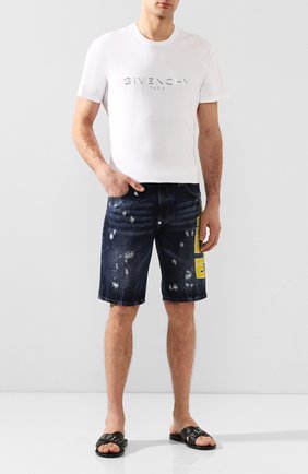 Мужские кожаные шлепанцы PHILIPP PLEIN черного цвета по цене 38505 руб., арт. P20S MSA0113 PLE035N | Фото 2 Мужские кожаные шлепанцы PHILIPP PLEIN черного цвета, арт. P20S MSA0113 PLE035N | Фото 2