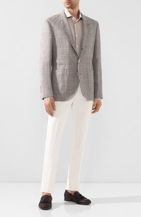 Мужские кожаные лоферы GIORGIO ARMANI коричневого цвета по цене 76300 руб., арт. X2A372/XM419 | Фото 2 Мужские кожаные лоферы GIORGIO ARMANI коричневого цвета, арт. X2A372/XM419 | Фото 2