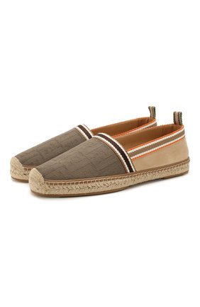 Мужские текстильные эспадрильи FENDI хаки цвета по цене 39500 руб., арт. 7P1348 AAX0 | Фото 1 Мужские текстильные эспадрильи FENDI хаки цвета, арт. 7P1348 AAX0 | Фото 1