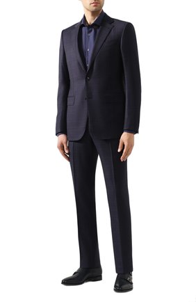 Мужская хлопковая сорочка CORNELIANI темно-синего цвета по цене 20600 руб., арт. 85P002-0111408/00 | Фото 2 Мужская хлопковая сорочка CORNELIANI темно-синего цвета, арт. 85P002-0111408/00 | Фото 2