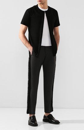 Мужская хлопковый кардиган COMME DES GARCONS HOMME PLUS черного цвета по цене 32600 руб., арт. PE-T011-051 | Фото 2 Мужская хлопковый кардиган COMME DES GARCONS HOMME PLUS черного цвета, арт. PE-T011-051 | Фото 2