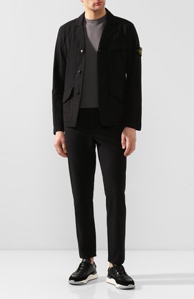 Мужской хлопковый костюм STONE ISLAND черного цвета по цене 66800 руб., арт. 721580141 | Фото 1 Мужской хлопковый костюм STONE ISLAND черного цвета, арт. 721580141 | Фото 1