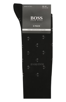 Мужские комплект из двух пар носков BOSS черного цвета по цене 1900 руб., арт. 50431136 | Фото 1 Мужские комплект из двух пар носков BOSS черного цвета, арт. 50431136 | Фото 1