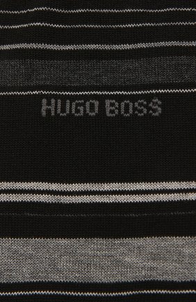 Мужские хлопковые носки BOSS черного цвета по цене 1200 руб., арт. 50431146 | Фото 2 Мужские хлопковые носки BOSS черного цвета, арт. 50431146 | Фото 2