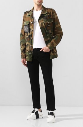 Мужская куртка PHILIPP PLEIN хаки цвета по цене 101925 руб., арт. P20C MDB0264 PDE004N | Фото 2 Мужская куртка PHILIPP PLEIN хаки цвета, арт. P20C MDB0264 PDE004N | Фото 2