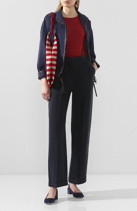 Женская хлопковая футболка GIORGIO ARMANI красного цвета по цене 39950 руб., арт. 3HAM52/AJJZZ | Фото 2 Женская хлопковая футболка GIORGIO ARMANI красного цвета, арт. 3HAM52/AJJZZ | Фото 2