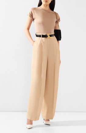 Женское боди из вискозы TOM FORD бежевого цвета по цене 89950 руб., арт. B0K027-YAX252 | Фото 2 Женское боди из вискозы TOM FORD бежевого цвета, арт. B0K027-YAX252 | Фото 2