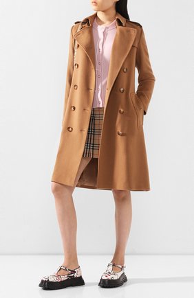 Женское кашемировое пальто kensington BURBERRY коричневого цвета по цене 209000 руб., арт. 8021894 | Фото 2 Женское кашемировое пальто kensington BURBERRY коричневого цвета, арт. 8021894 | Фото 2