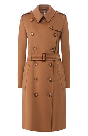 Женское кашемировое пальто kensington BURBERRY коричневого цвета по цене 308500 руб., арт. 8021894 | Фото 1