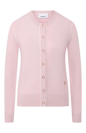 Женский кашемировый кардиган BURBERRY розового цвета по цене 50700 руб., арт. 8028823 | Фото 1 Женский кашемировый кардиган BURBERRY розового цвета, арт. 8028823 | Фото 1