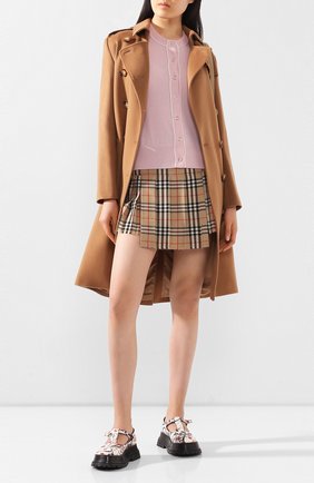 Женский кашемировый кардиган BURBERRY розового цвета по цене 50700 руб., арт. 8028823 | Фото 2 Женский кашемировый кардиган BURBERRY розового цвета, арт. 8028823 | Фото 2
