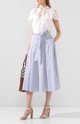 Женская хлопковая юбка POLO RALPH LAUREN голубого цвета по цене 17200 руб., арт. 211793012 | Фото 2 Женская хлопковая юбка POLO RALPH LAUREN голубого цвета, арт. 211793012 | Фото 2