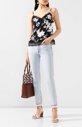 Женская топ из вискозы MICHAEL MICHAEL KORS черно-белого цвета по цене 12750 руб., арт. MH95MCYD9G | Фото 2 Женская топ из вискозы MICHAEL MICHAEL KORS черно-белого цвета, арт. MH95MCYD9G | Фото 2