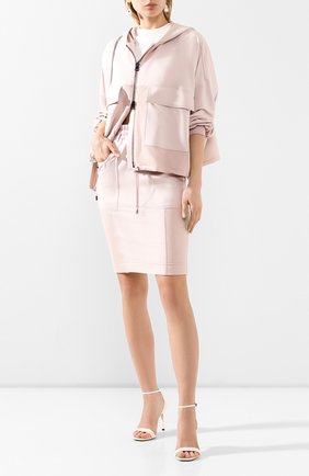 Женская юбка из смеси шелка и хлопка TOM FORD розового цвета по цене 144500 руб., арт. GCJ258-FAX468 | Фото 2 Женская юбка из смеси шелка и хлопка TOM FORD розового цвета, арт. GCJ258-FAX468 | Фото 2 (Материал внешний: Шелк; Длина Ж (юбки, платья, шорты): До колена; Женское Кросс-КТ: Юбка-одежда, Юбка-карандаш; Материал подклада: Хлопок)