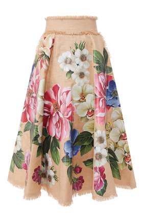 Женская юбка DOLCE & GABBANA бежевого цвета по цене 391500 руб., арт. F4BR1T/GDS77 | Фото 1 Женская юбка DOLCE & GABBANA бежевого цвета, арт. F4BR1T/GDS77 | Фото 1