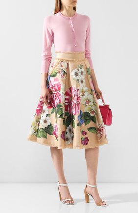 Женская юбка DOLCE & GABBANA бежевого цвета по цене 391500 руб., арт. F4BR1T/GDS77 | Фото 2 Женская юбка DOLCE & GABBANA бежевого цвета, арт. F4BR1T/GDS77 | Фото 2