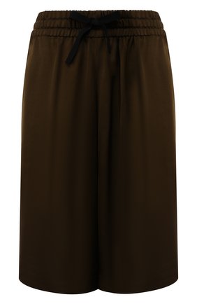 Женские шорты из вискозы DRIES VAN NOTEN хаки цвета по цене 32400 руб., арт. 201-10961-9158 | Фото 1 Женские шорты из вискозы DRIES VAN NOTEN хаки цвета, арт. 201-10961-9158 | Фото 1