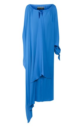 Женское шелковое платье ROLAND MOURET синего цвета по цене 119500 руб., арт. SS20/S0900/F5073 | Фото 1 Женское шелковое платье ROLAND MOURET синего цвета, арт. SS20/S0900/F5073 | Фото 1