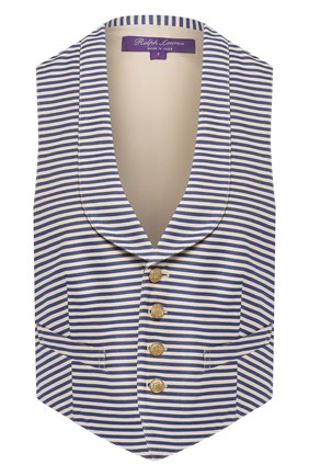 Женский жилет из смеси хлопка и вискозы RALPH LAUREN кремвого цвета по цене 92350 руб., арт. 290797529 | Фото 1 Женский жилет из смеси хлопка и вискозы RALPH LAUREN кремвого цвета, арт. 290797529 | Фото 1