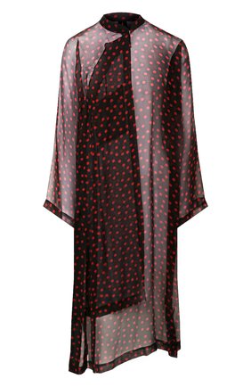 Женское шелковое платье COMME DES GARCONS черного цвета по цене 115000 руб., арт. GE-J028-051 | Фото 1 Женское шелковое платье COMME DES GARCONS черного цвета, арт. GE-J028-051 | Фото 1