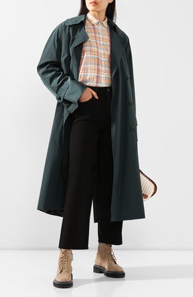 Женский тренч ACNE STUDIOS зеленого цвета по цене 74550 руб., арт. A90215/W | Фото 2 Женский тренч ACNE STUDIOS зеленого цвета, арт. A90215/W | Фото 2