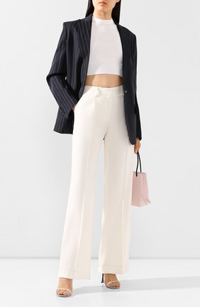 Женские брюки из смеси льна и вискозы OFF-WHITE белого цвета по цене 54300 руб., арт. 0WCA102S20FAB0020100 | Фото 2 Женские брюки из смеси льна и вискозы OFF-WHITE белого цвета, арт. 0WCA102S20FAB0020100 | Фото 2